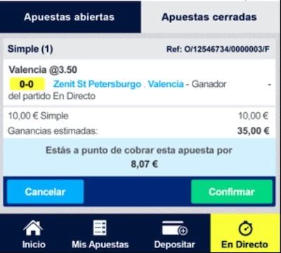 Problema al retirar dinero en William Hill.