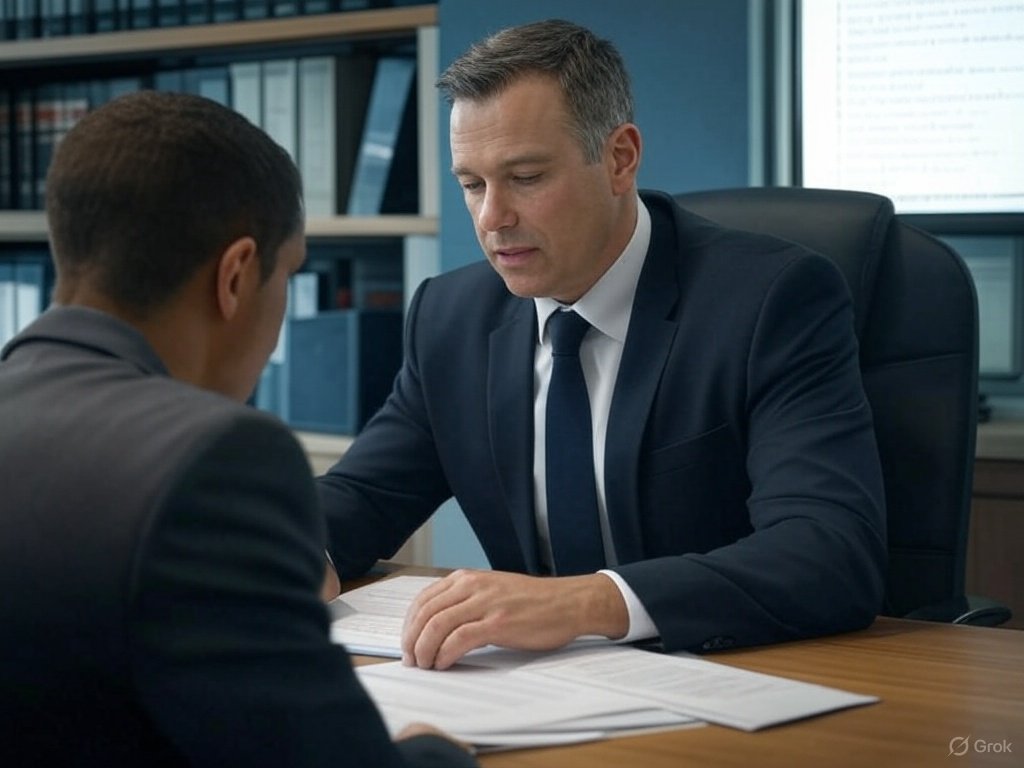 "Abogado asesorando a un cliente sobre restricciones en Bet365."