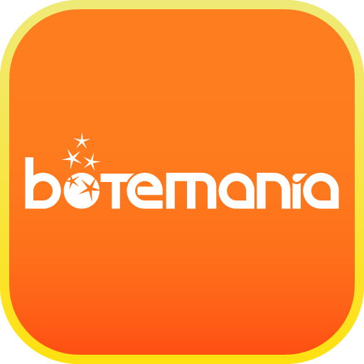 Logotipo oficial de Botemania en fondo naranja