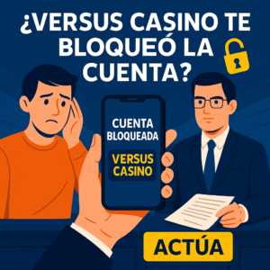 Soluciones legales para cuenta bloqueada en Versus Casino