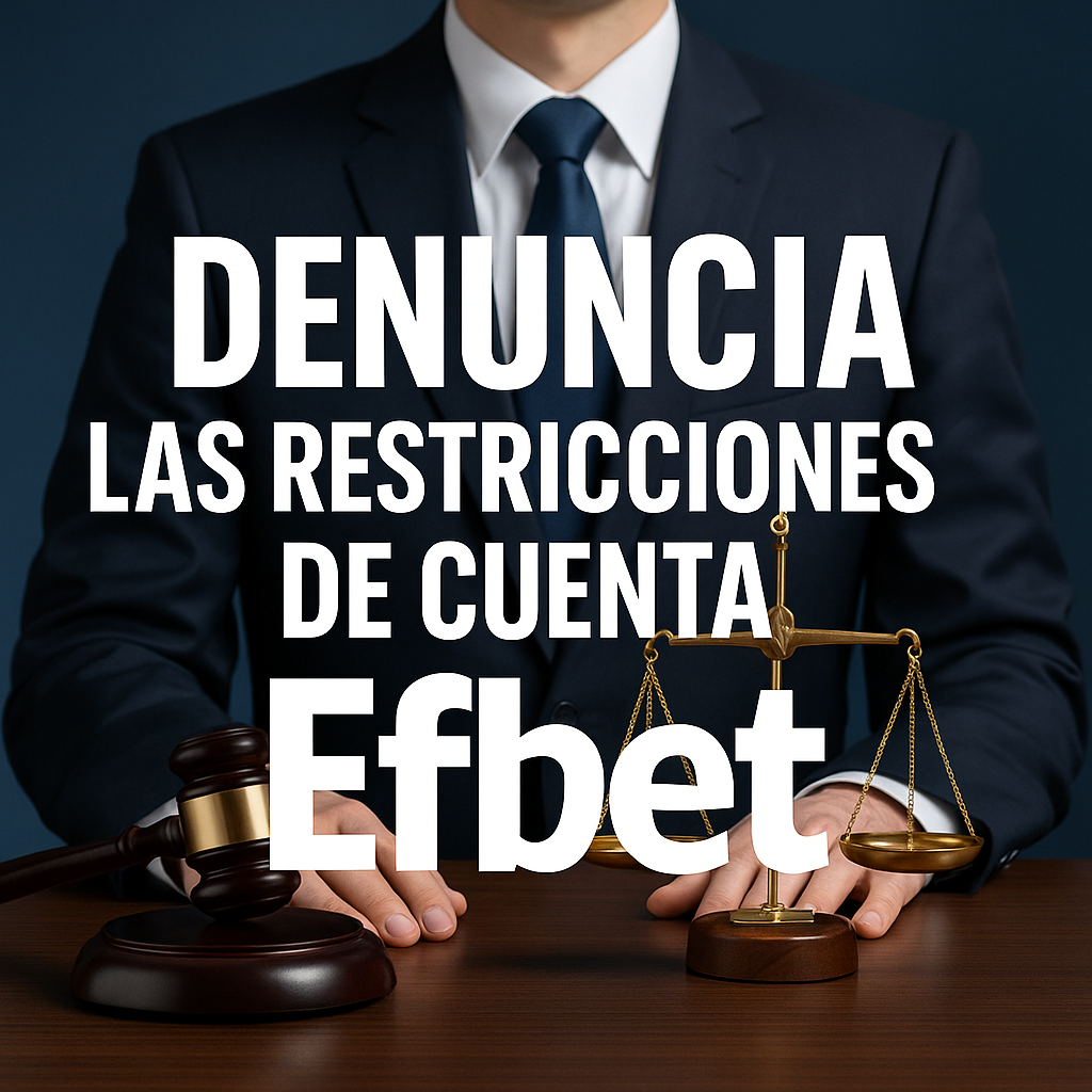 ¡Denuncia las restricciones injustas de tu cuenta en Efbet ahora!