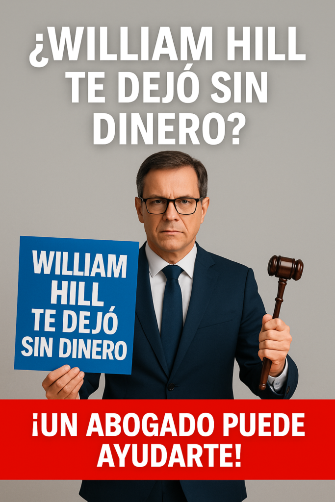 Abogado especializado ayuda a denunciar a William Hill por fondos retenidos
