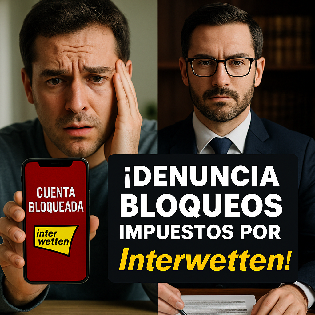 Denunciar bloqueos de cuenta Interwetten con asesoría legal experta