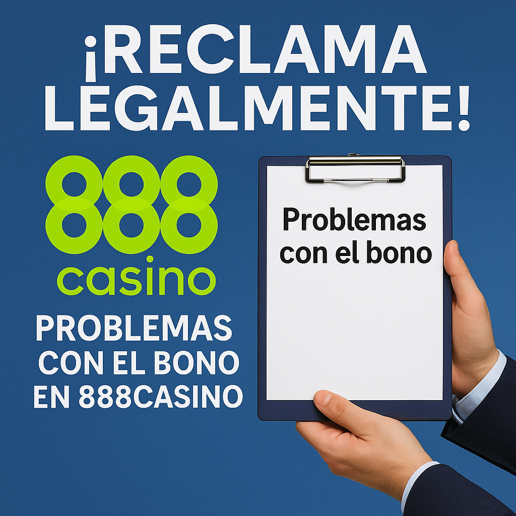 Problemas con el bono en 888casino reclamación legal