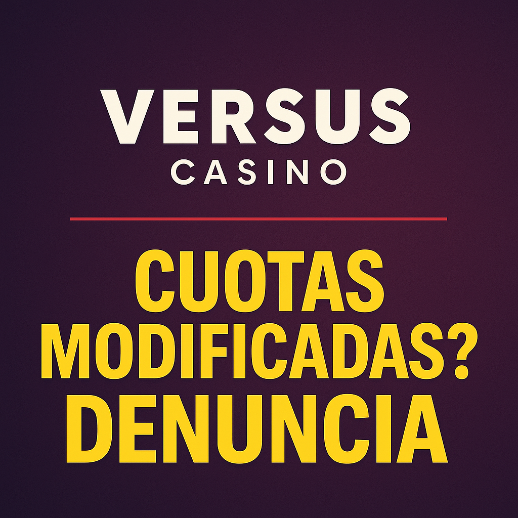 Reclamación legal cuotas modificadas en Versus Casino abogado