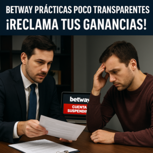 Abogado ayuda ante Betway prácticas poco transparentes