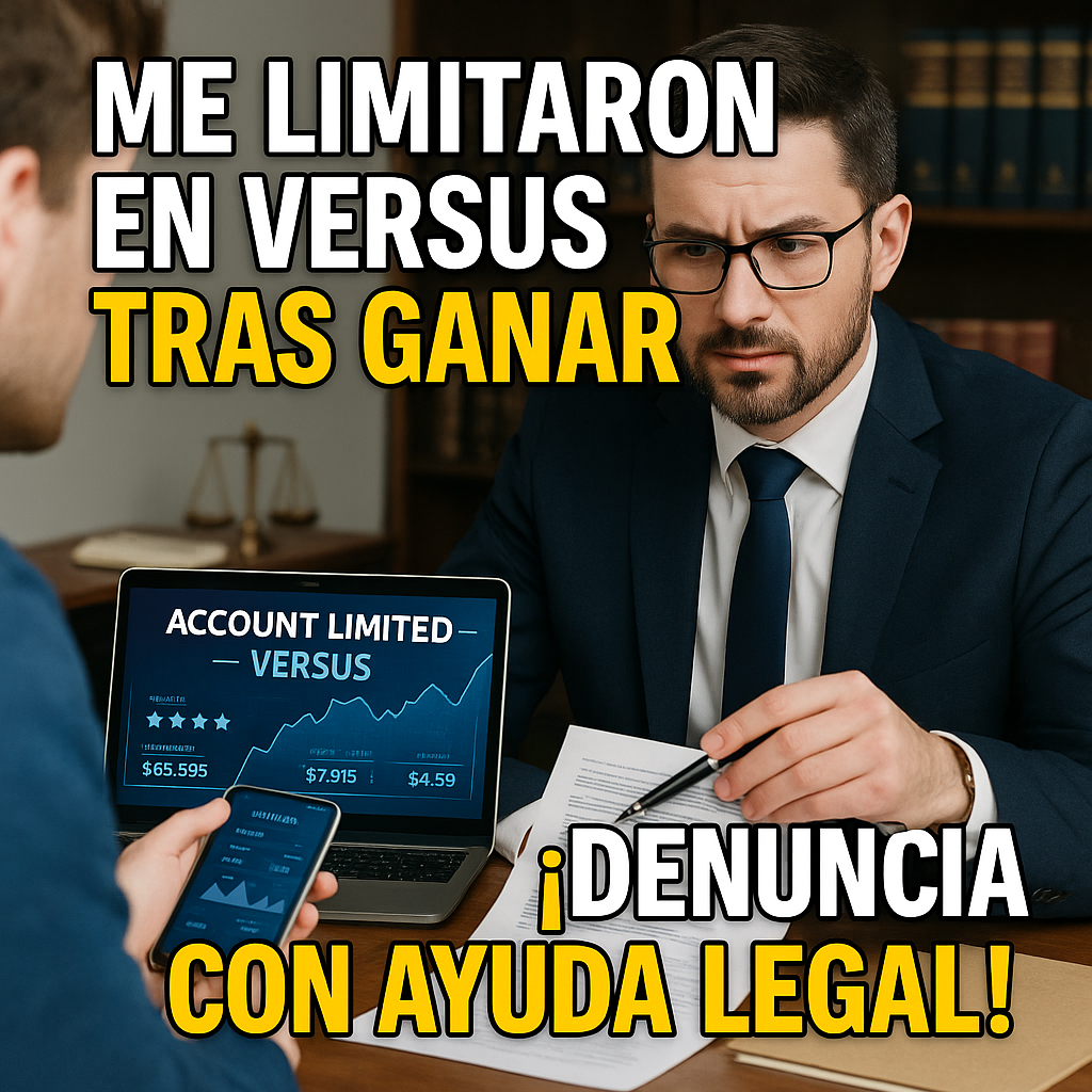 Me limitaron en Versus tras ganar: qué hacer y tus derechos