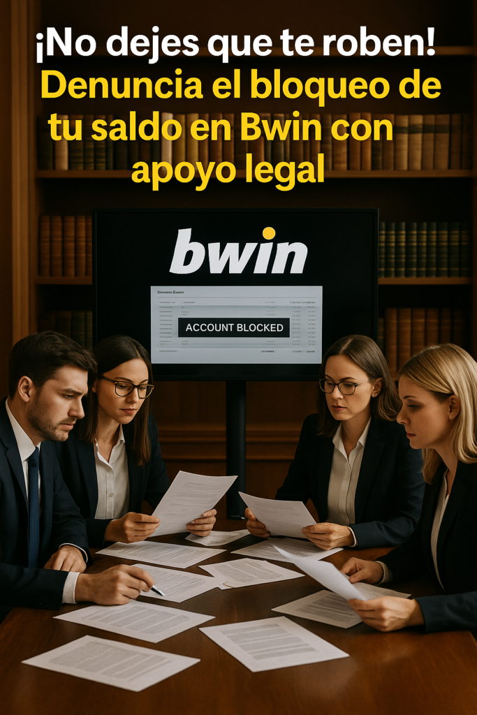 Abogados analizan saldo bloqueado en Bwin con documentación legal