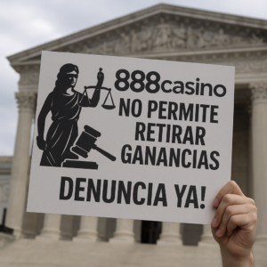 reclamación formal 888casino no permite retirar ganancias