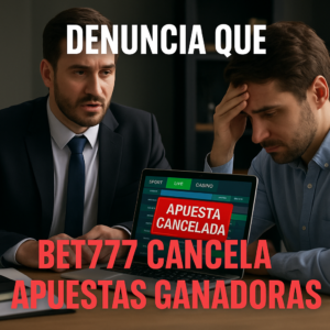 Reclamación formal por Bet777 cancela apuestas ganadoras