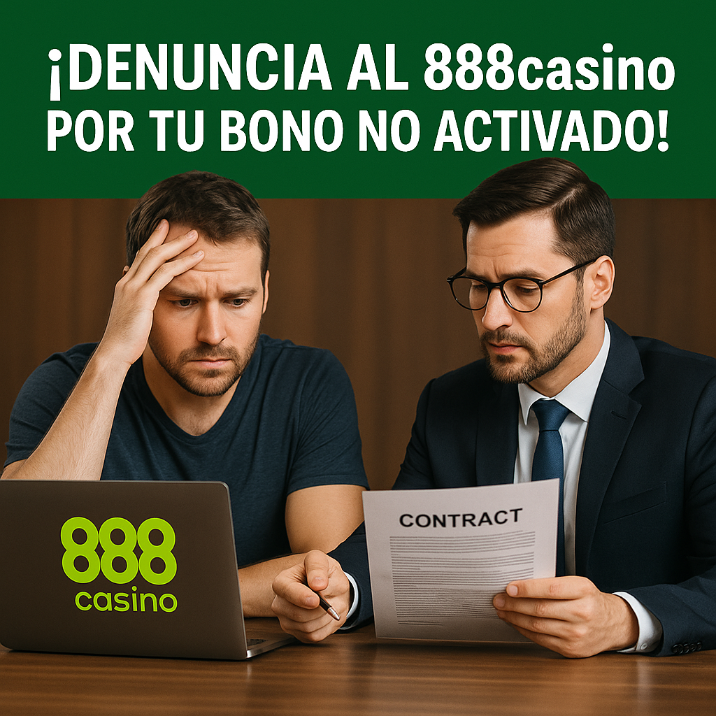 proceso legal bono 888casino no se activó