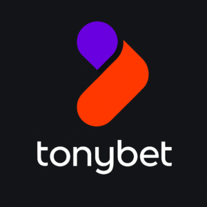Ilustración de un futbolista con uniforme naranja pateando un balón junto al logotipo de Tonybet sobre fondo oscuro, representando una escena relacionada con problemas con el bono Tonybet.