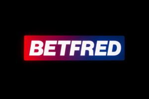 Logotipo de Betfred en pantalla de móvil con fondo azul, representando la plataforma de apuestas deportivas y juegos online de Betfred.
