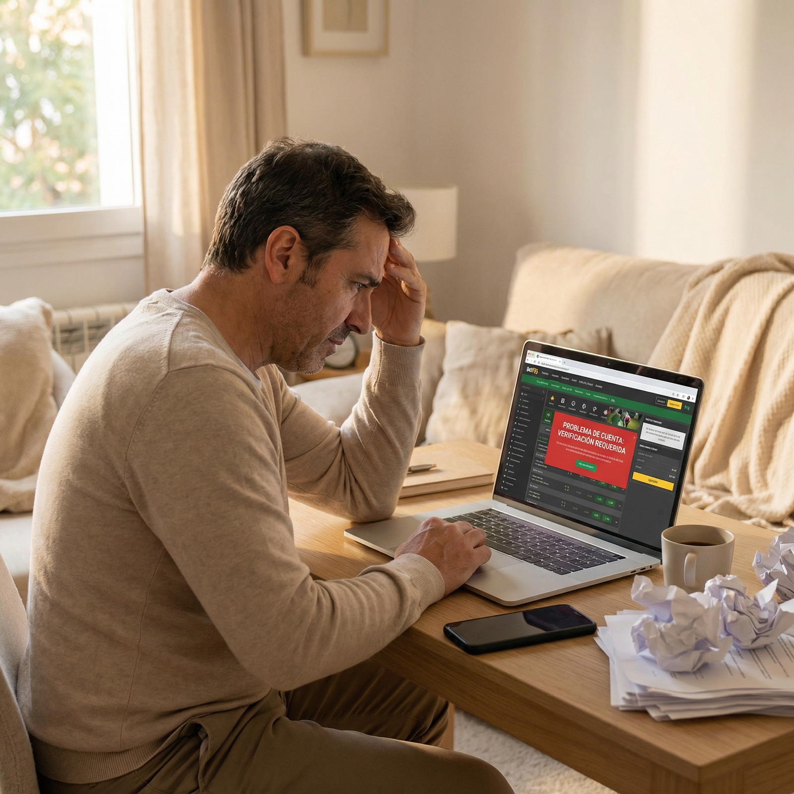 Usuario con problemas en Circus Apuestas España