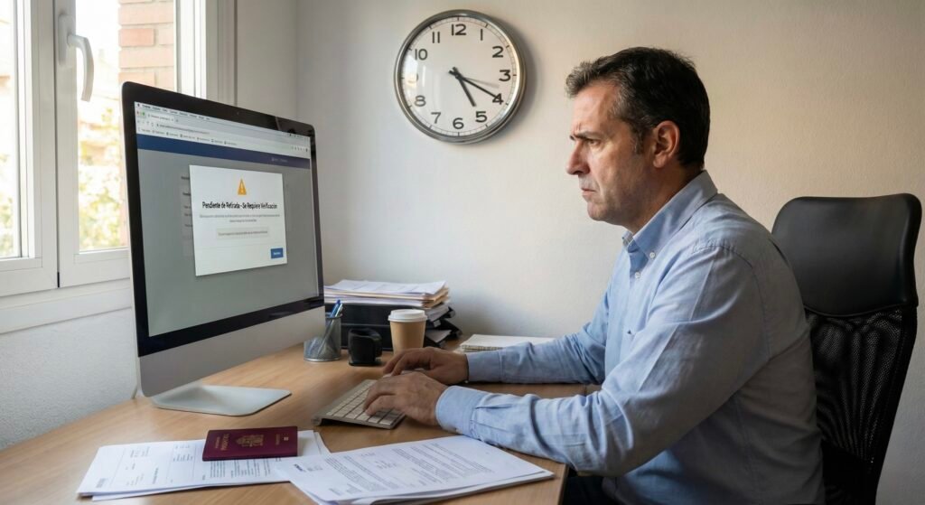 Usuario espanol con retiro de apuestas retenido por verificacion de identidad