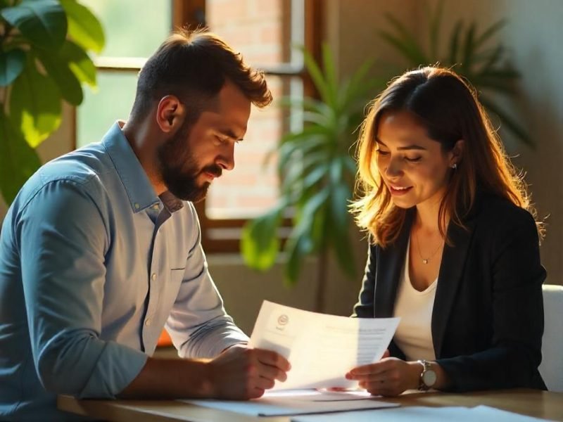 Abogado asesorando a un cliente